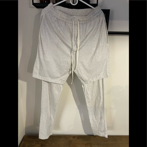 3.1 Philip Lim men’s heather white/grey sweatpants